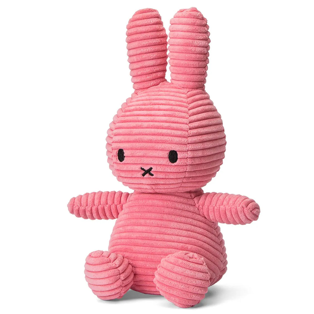 Miffy Sitting Corduroy Bubblegum Pink - لعب الاطفال الطرية