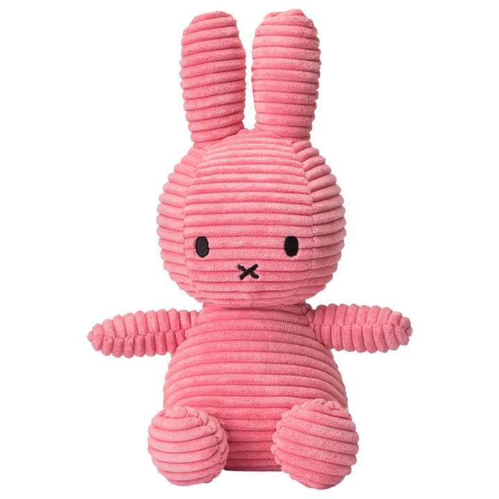 Miffy Sitting Corduroy Bubblegum Pink - لعب الاطفال الطرية