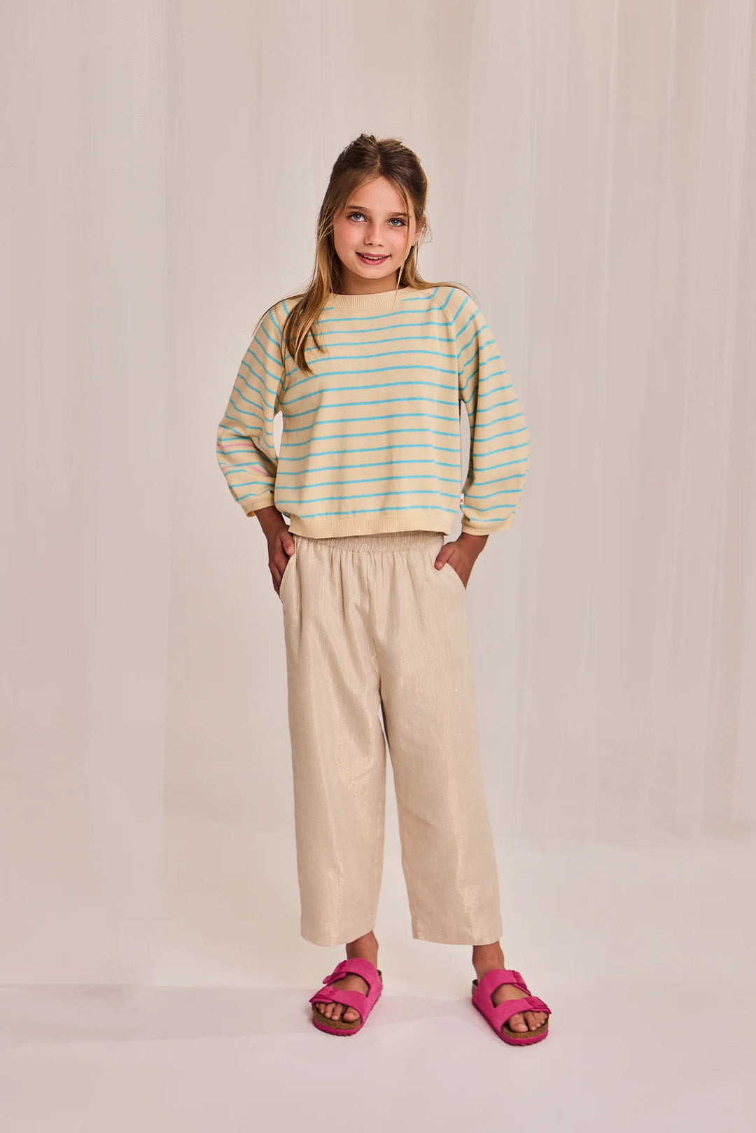 Trousers Girl Asa Gold - ملابس