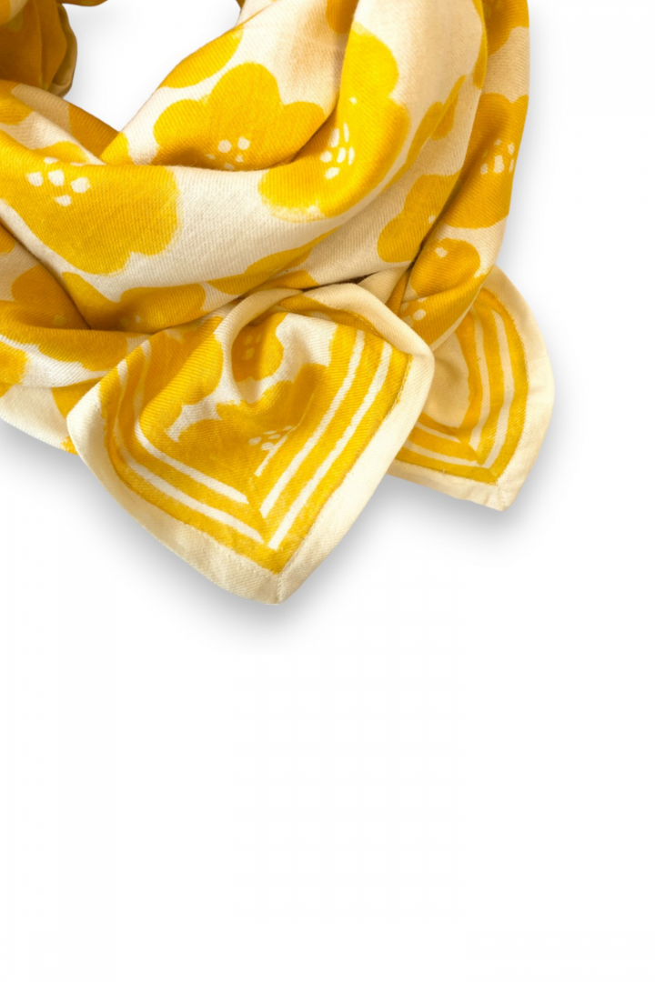 Scarf "Flora Bold" Citron - وشاح