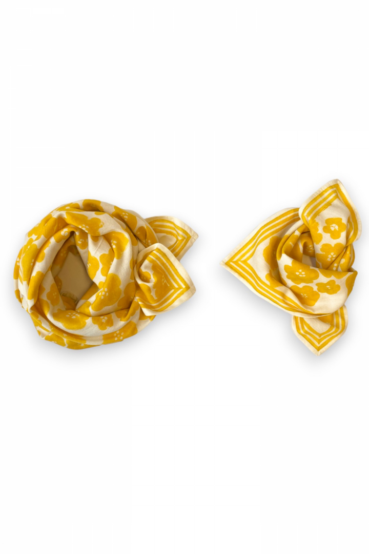 Scarf "Flora Bold" Citron - وشاح