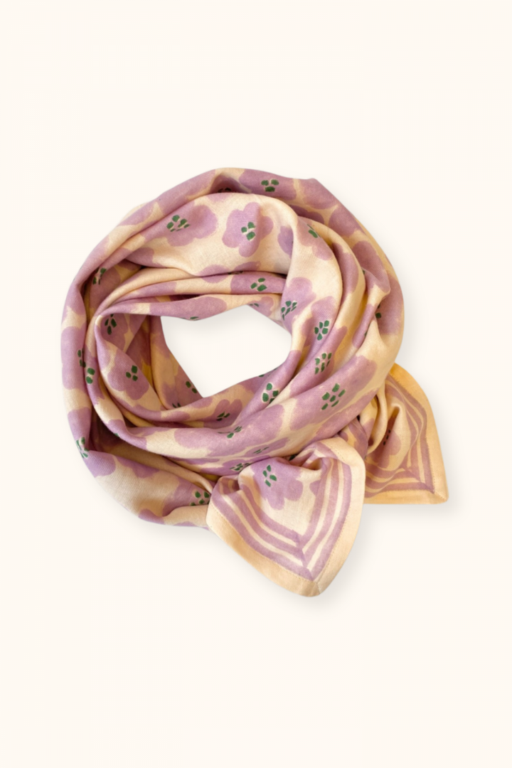 Scarf "Flora Bold" Lavande - وشاح