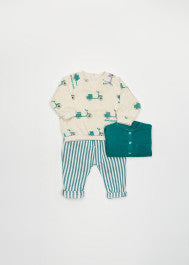 Trousers Baby Boy Fedi Stripe Green - فستان