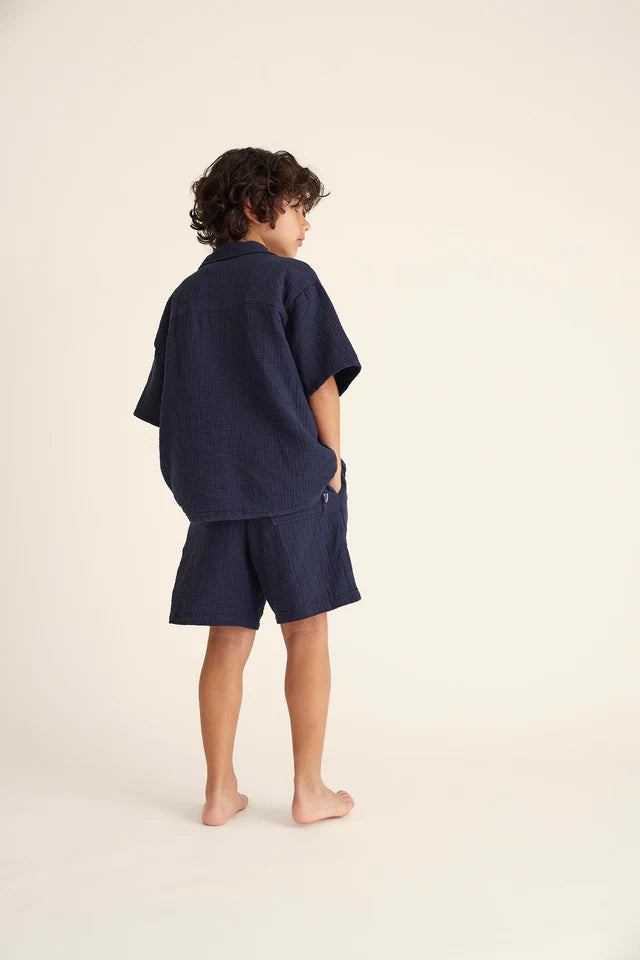 Shirt Boy Abel Navy - ملابس