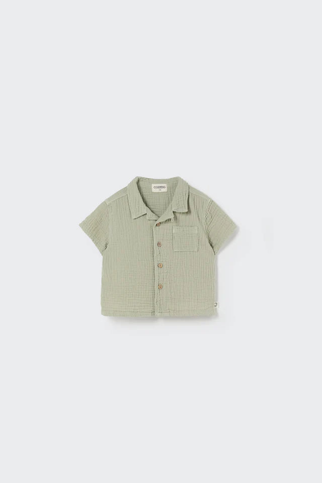 Shirt Baby Boy Abel Frosty Green - ملابس