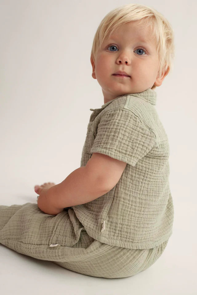 Shirt Baby Boy Abel Frosty Green - ملابس