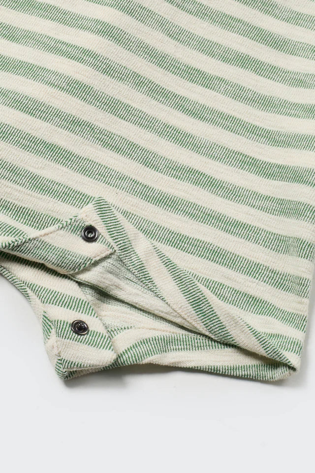 Overall Baby Boy Leo Striped Green - ملابس