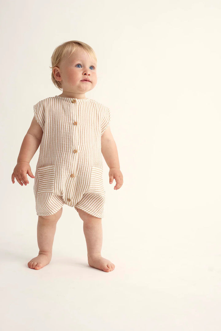 Overall Baby Boy Teo Coffee - ملابس