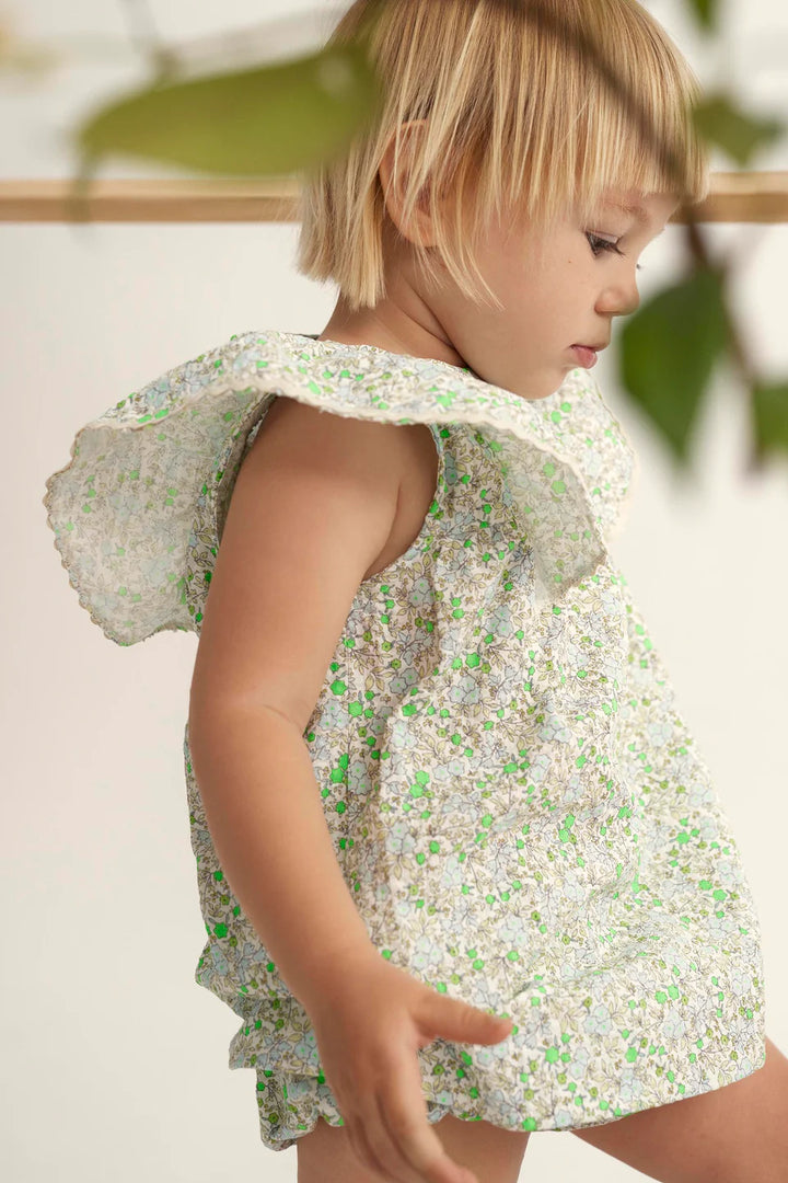 Dress Baby Girl Sophia Neon Green - ملابس