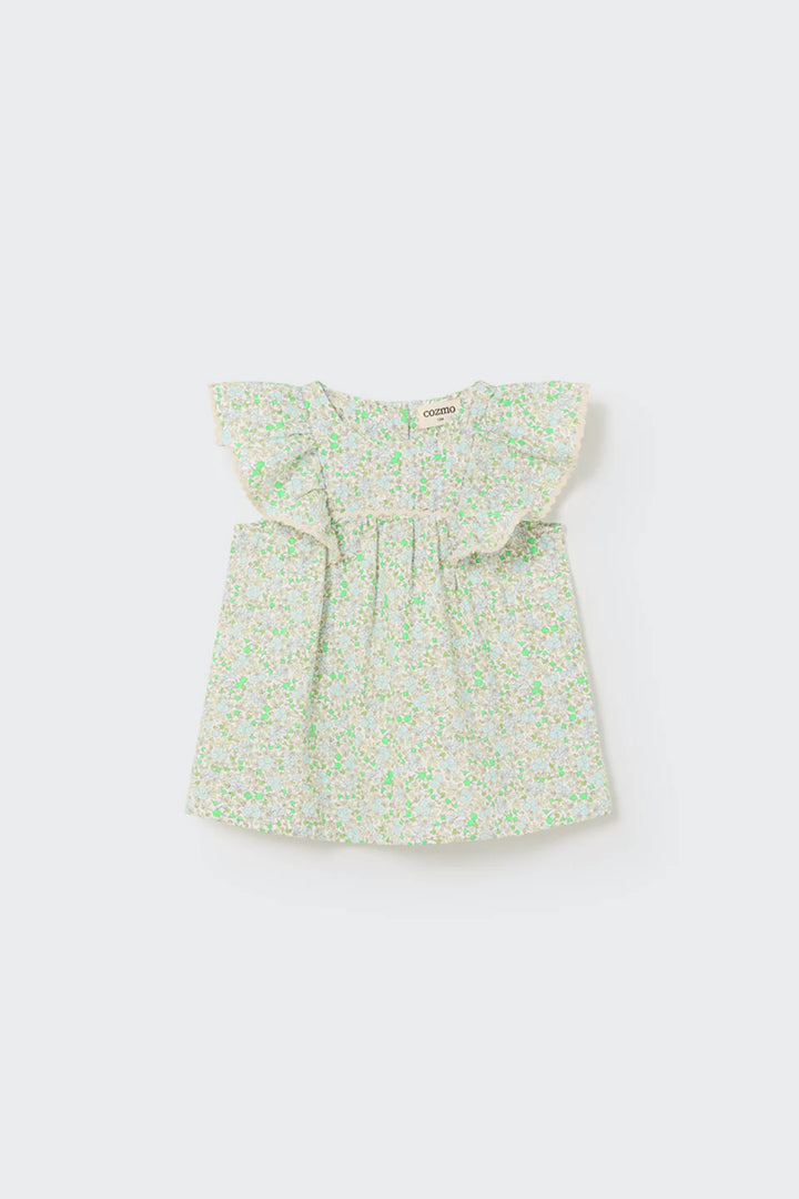 Dress Baby Girl Sophia Neon Green - ملابس