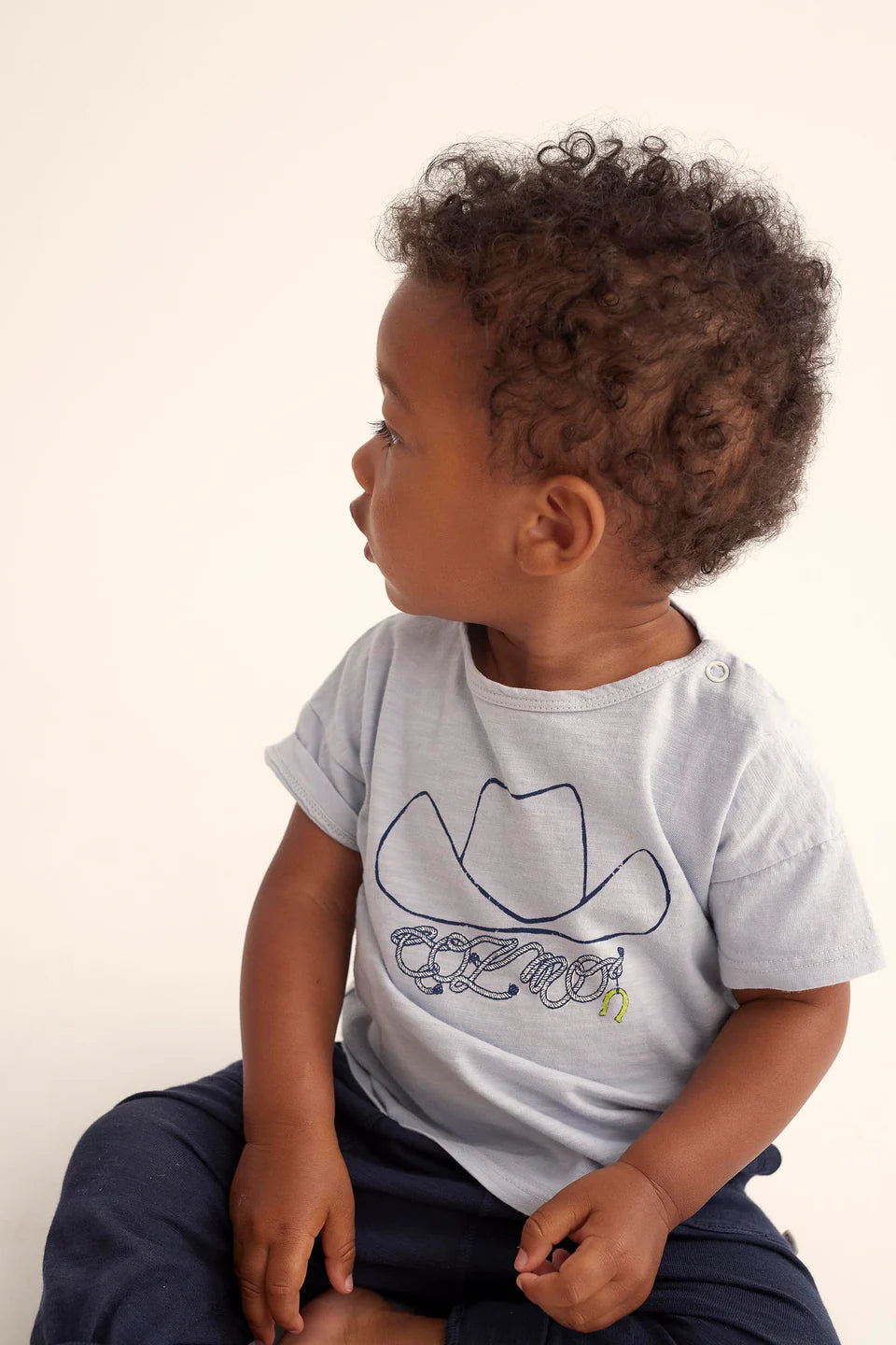 T-Shirt Baby Boy Ian Sky Blue - ملابس