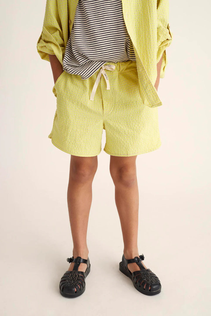 Shorts Boy Julius Neon Yellow - ملابس