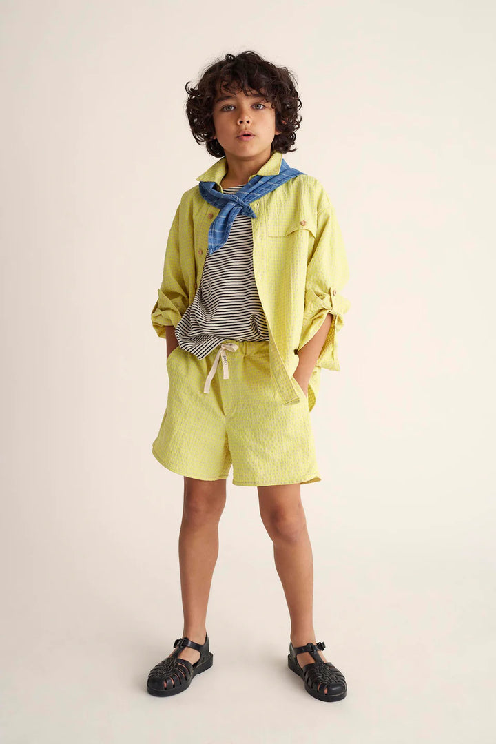 Shorts Boy Julius Neon Yellow - ملابس