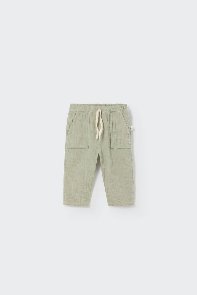 Trousers Baby Boy Mario Frosty Green - ملابس