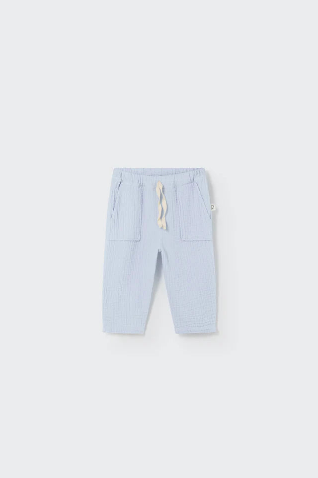 Trousers Baby Boy Mario Sky Blue - ملابس