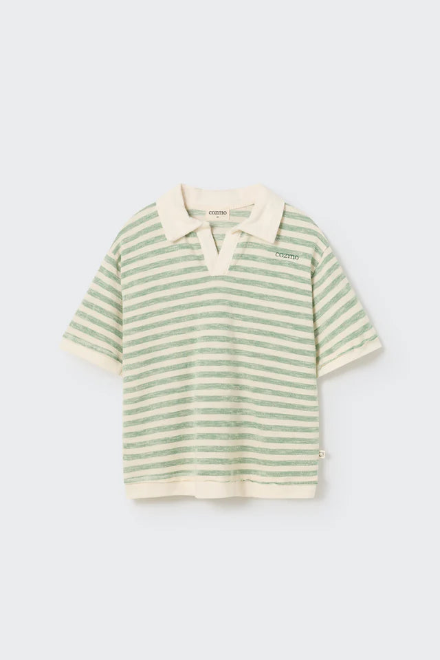 Polo Boy Otto Striped Green - ملابس