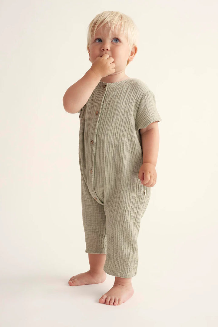 Overall Baby Boy Lucas Frosty Green - ملابس