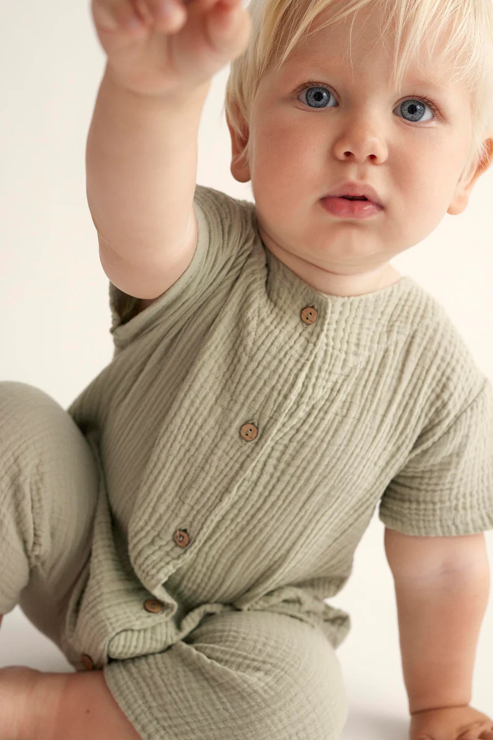 Overall Baby Boy Lucas Frosty Green - ملابس