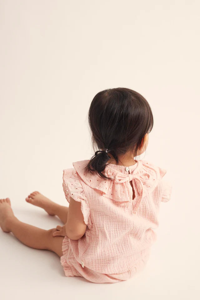 Blouse Baby Girl Flora Pink - ملابس