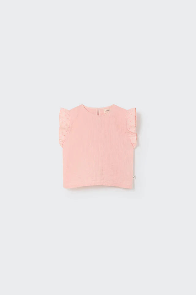 Blouse Baby Girl Flora Pink - ملابس