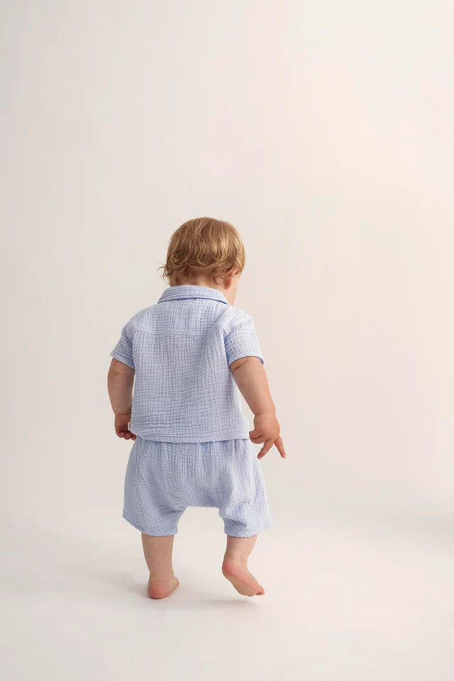 Shorts Baby Boy Izan Sky Blue - ملابس