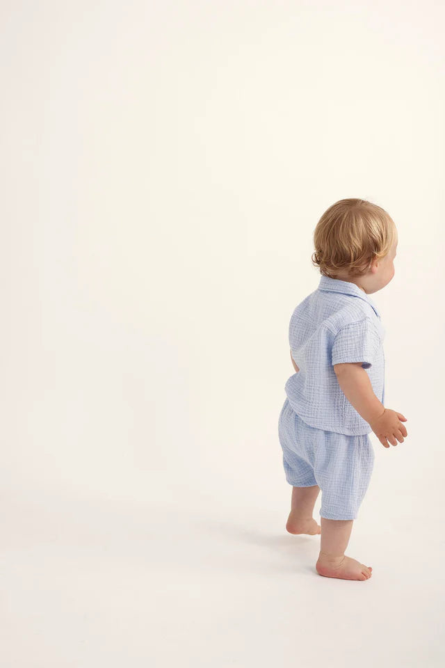 Shorts Baby Boy Izan Sky Blue - ملابس