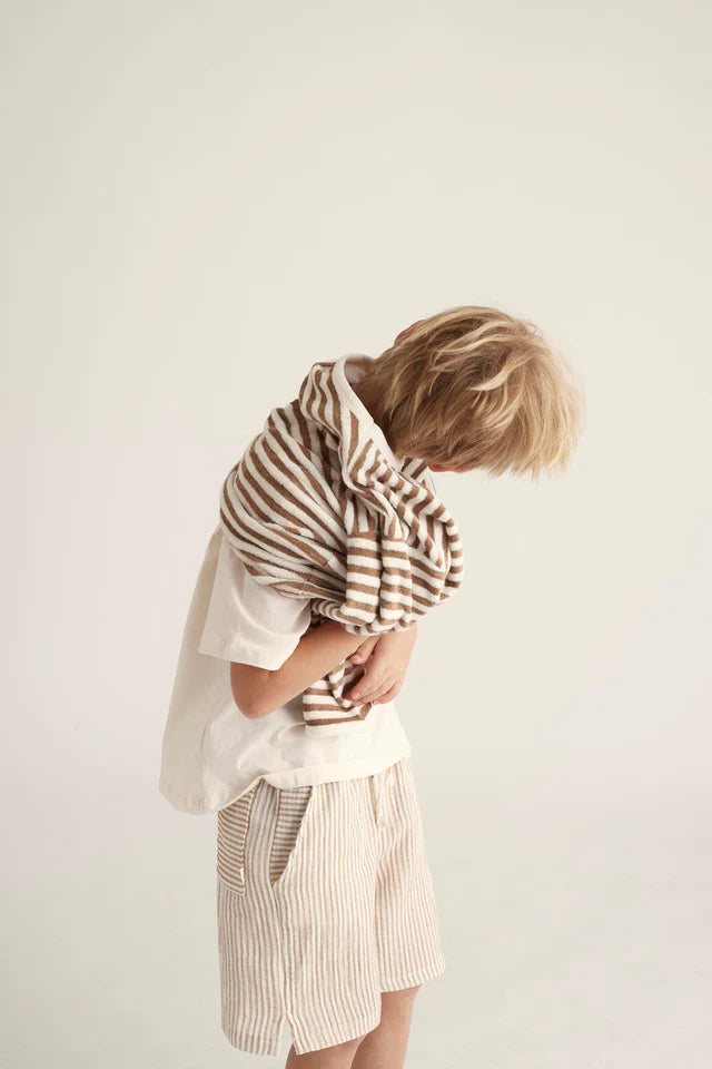 Shorts Boy Alex Striped Coffee - ملابس