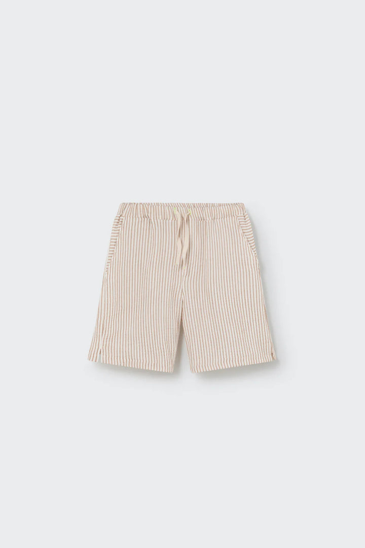 Shorts Boy Alex Striped Coffee - ملابس