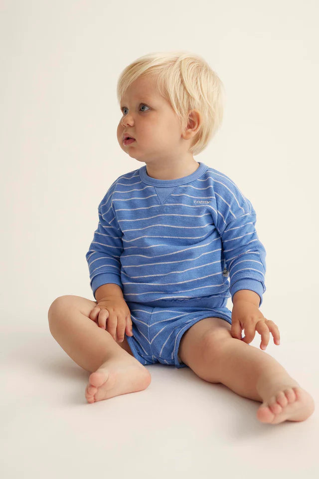 Sweatshirt Baby Boy Thiago Provence Blue - ملابس