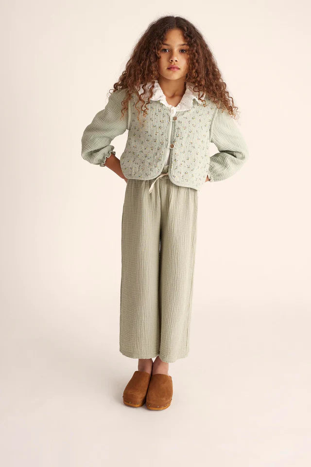 Trousers Girl Sena Frosty Green - ملابس