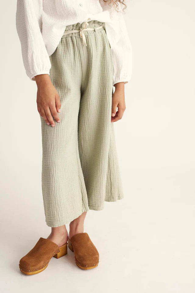 Trousers Girl Sena Frosty Green - ملابس