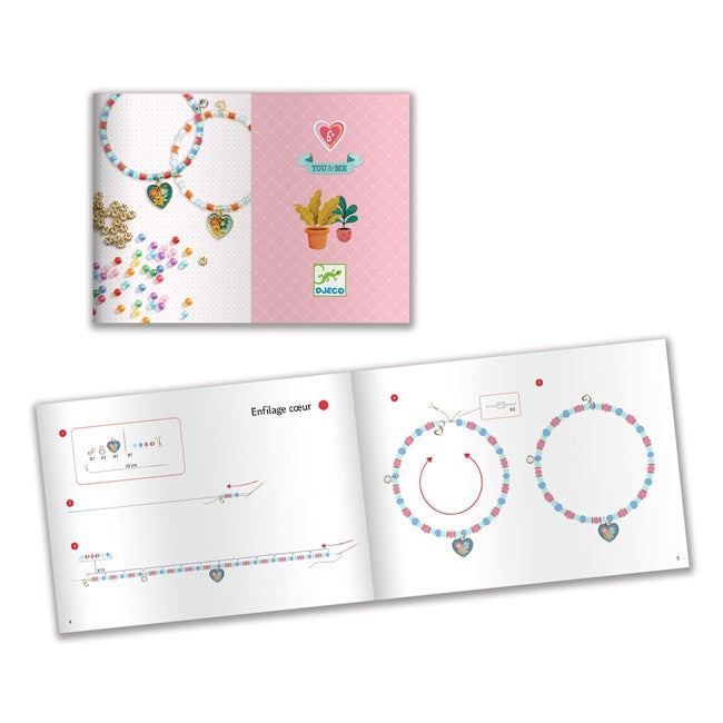 Beads Bracelets Kit - You & Me Heart Threading - ألعاب الأطفال