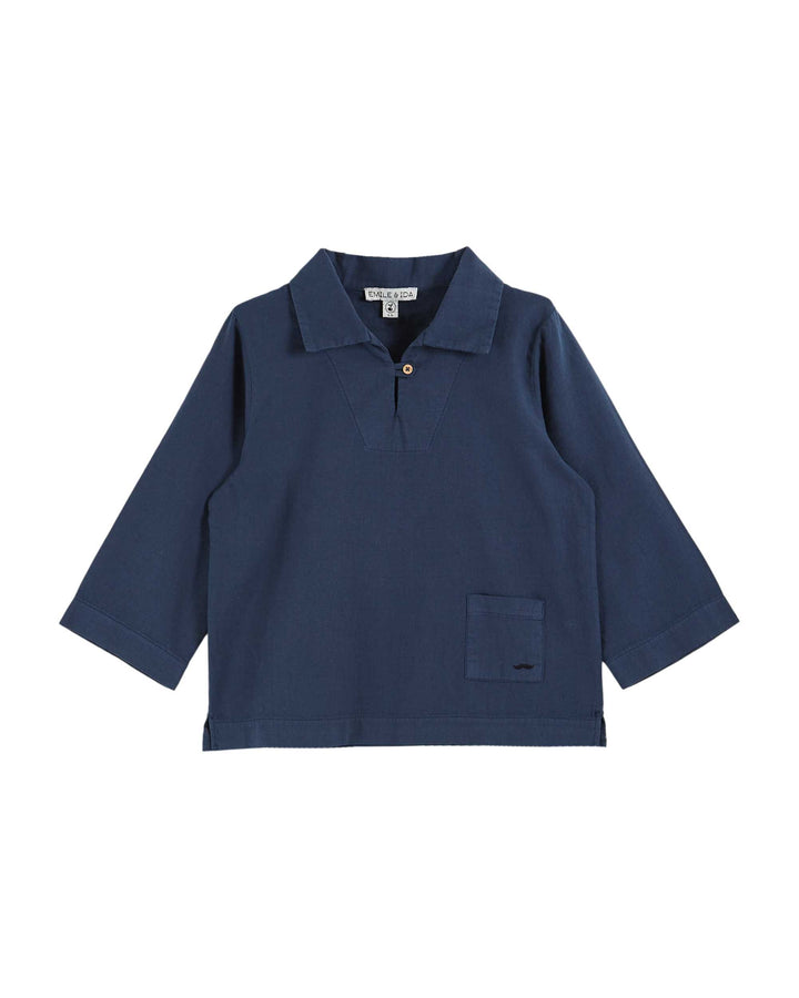 Shirt Boy Linen Baleine - قصيرة