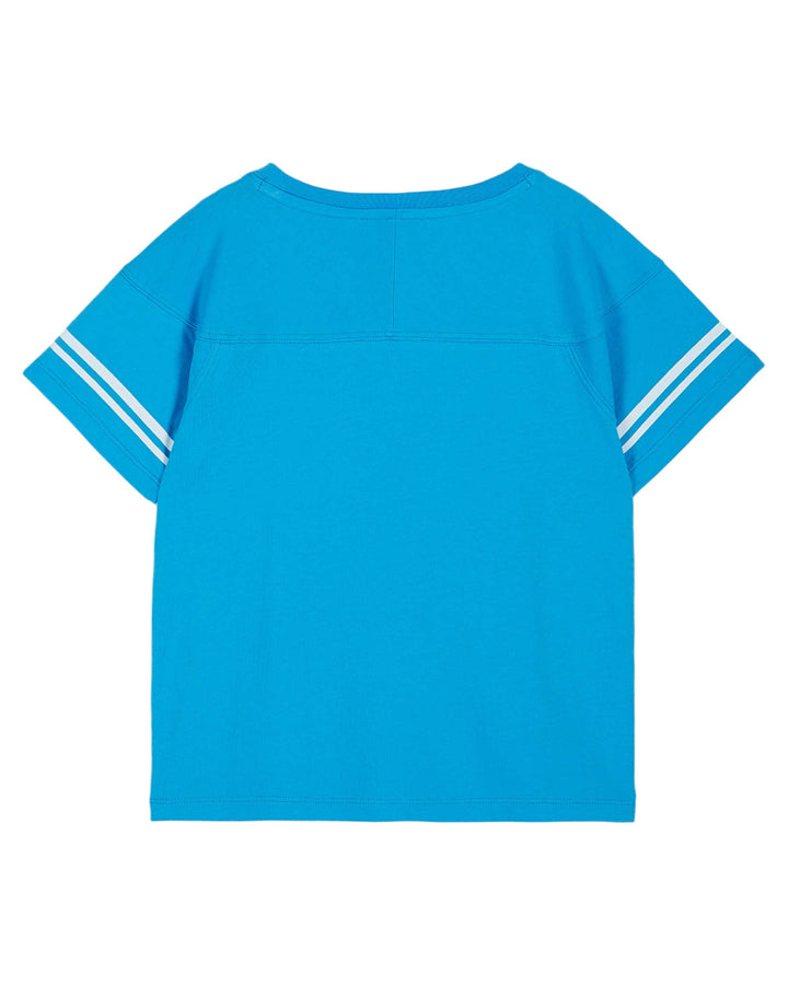 T-Shirt Boy Team Happy Azure - قصيرة