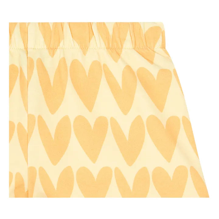 Short Girl Heart Yellow - قميص