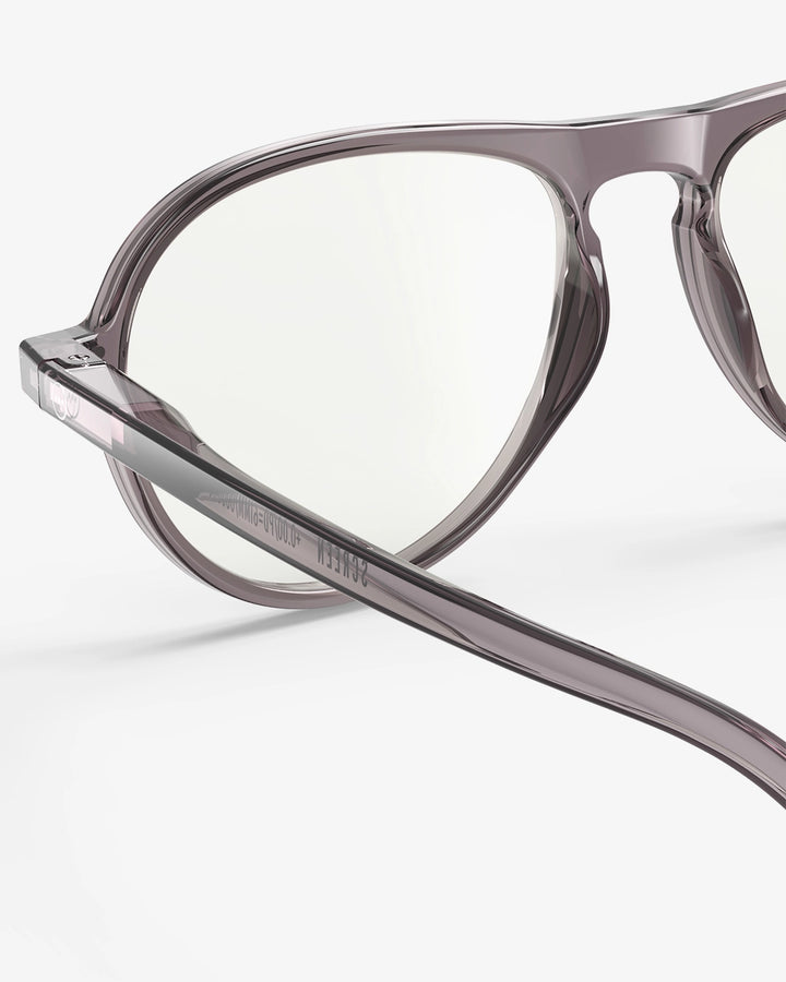 Screen Glasses #K Aviator Bold - Electronic Grey - نظارات