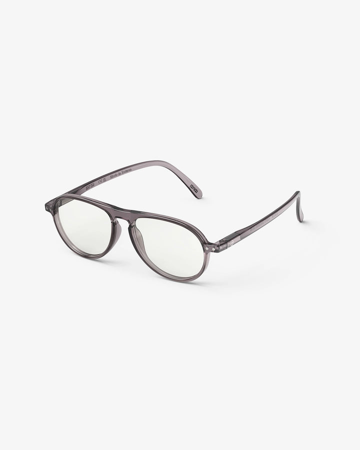 Screen Glasses #K Aviator Bold - Electronic Grey - نظارات