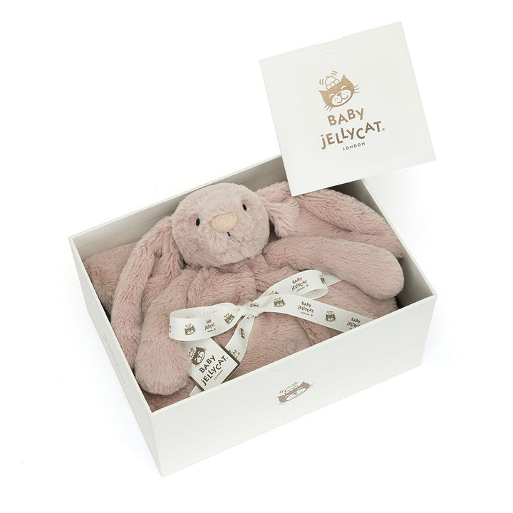 Bashful Luxe Bunny Rosa Blankie - لعب الاطفال الطرية