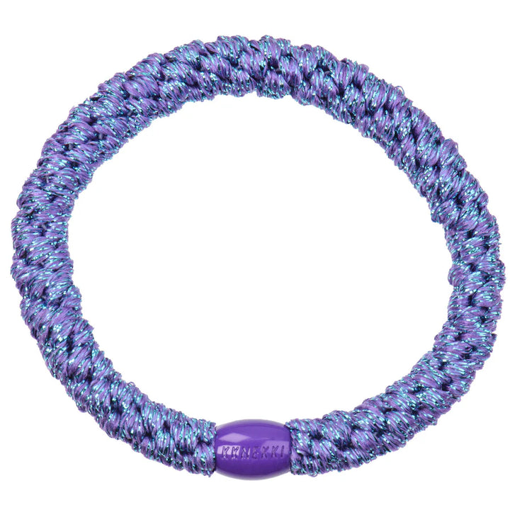 Hair Ties Purple Glitter - المرن