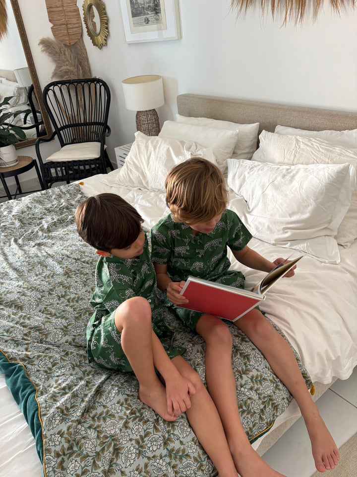 Kids Pyjama Green Leo - ملابس سباحة