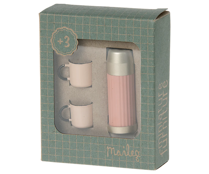 Thermos and Cups - Soft Coral - ألعاب الأطفال