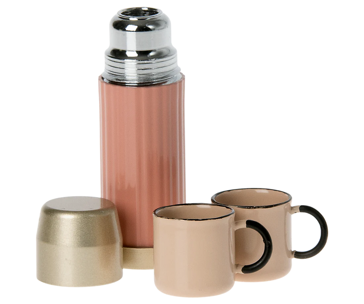 Thermos and Cups - Soft Coral - ألعاب الأطفال