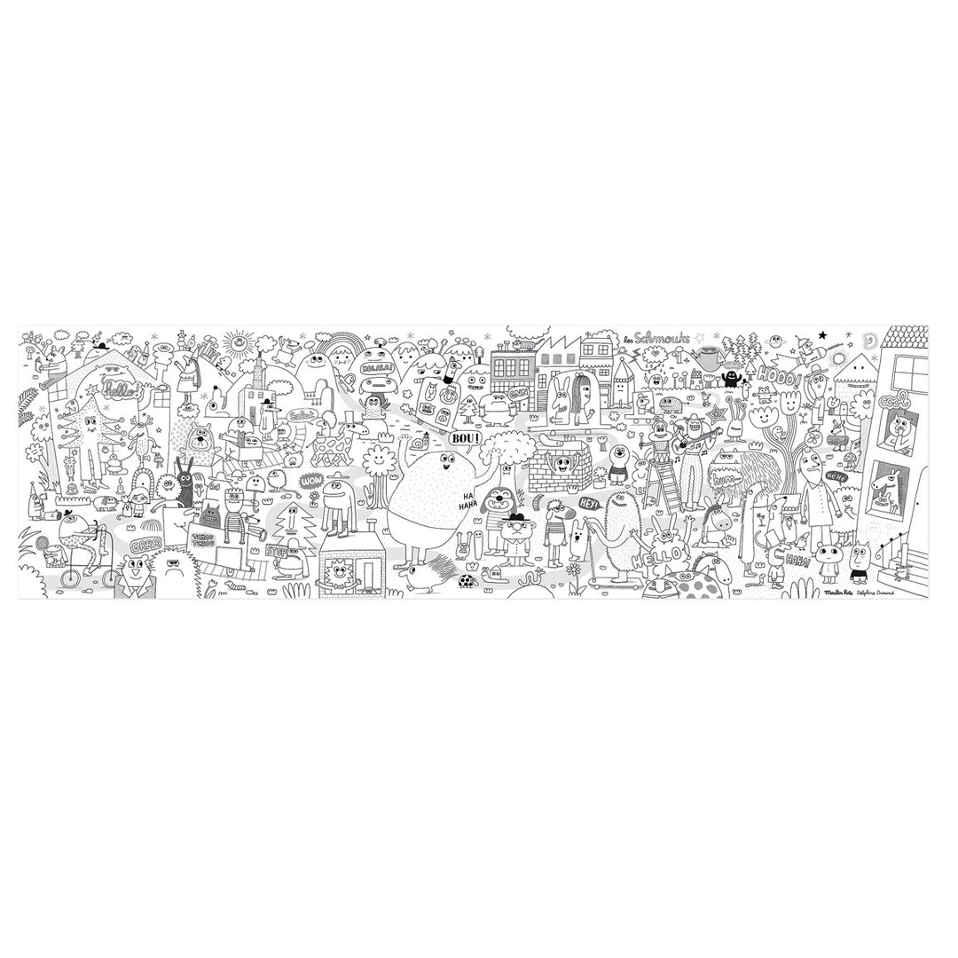 Les Schmouks - Giant Colouring Poster  - ألعاب الأطفال