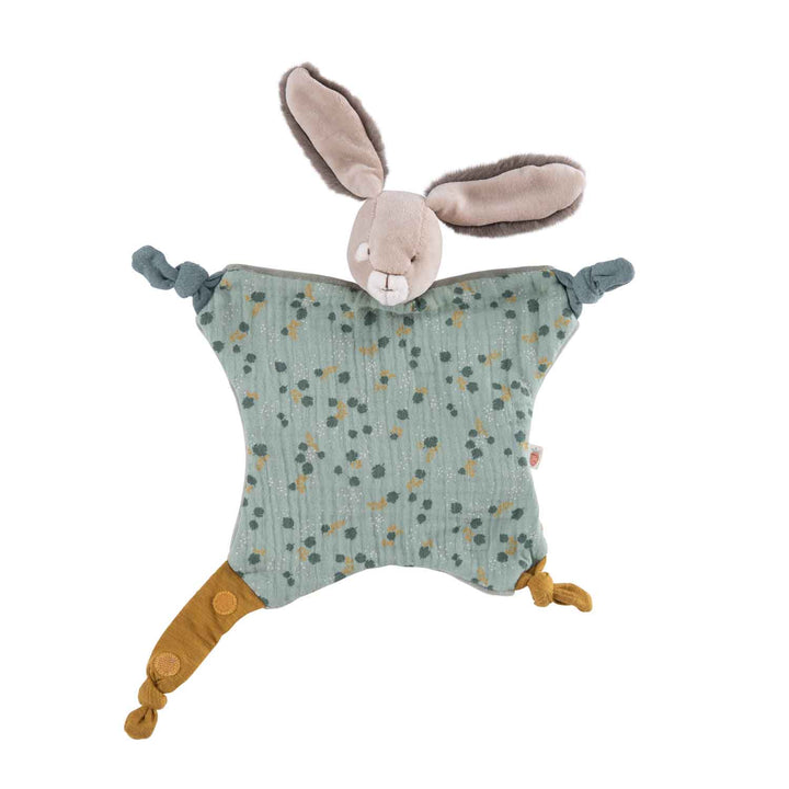 Trois Petits Lapins - Sage Rabbit Comforter - لعب الاطفال الطرية