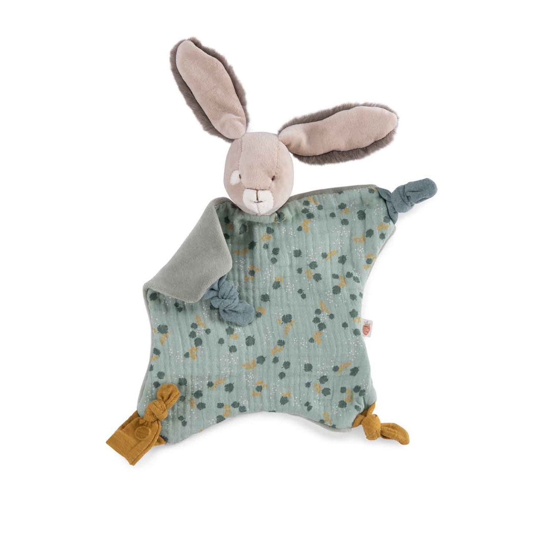 Trois Petits Lapins - Sage Rabbit Comforter - لعب الاطفال الطرية