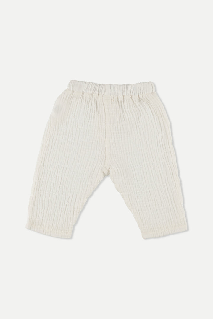 Trousers Baby Boy Mario Ivory - ملابس