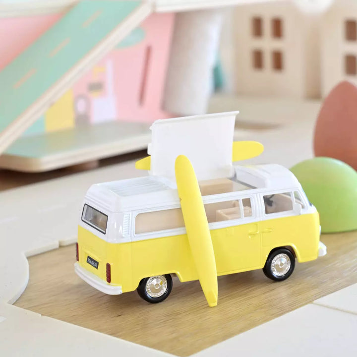 Volkswagen Combi T2b Camper Van Yellow - ألعاب الأطفال