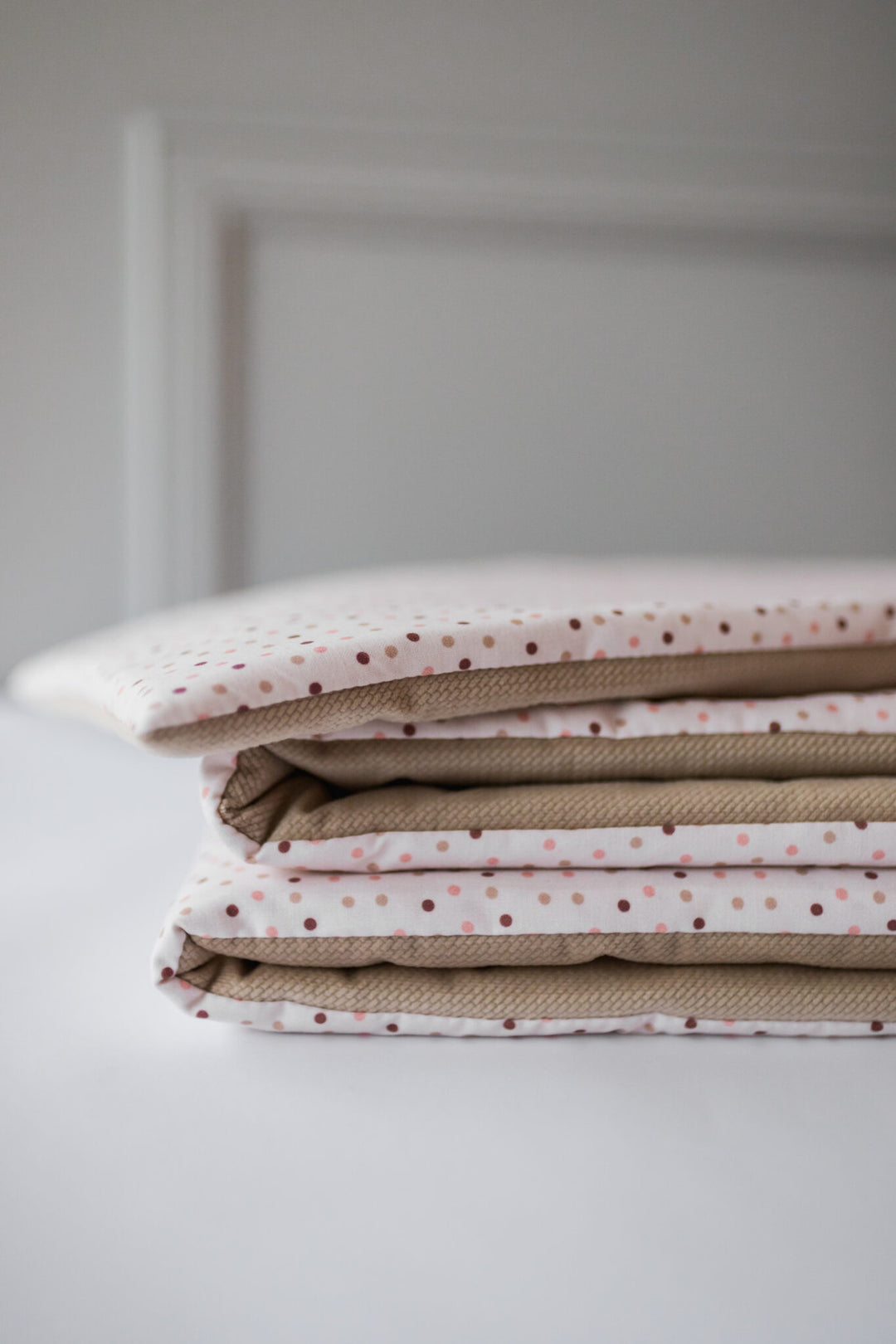 Cozy Blanket Dots Caramel/Pink - قماط