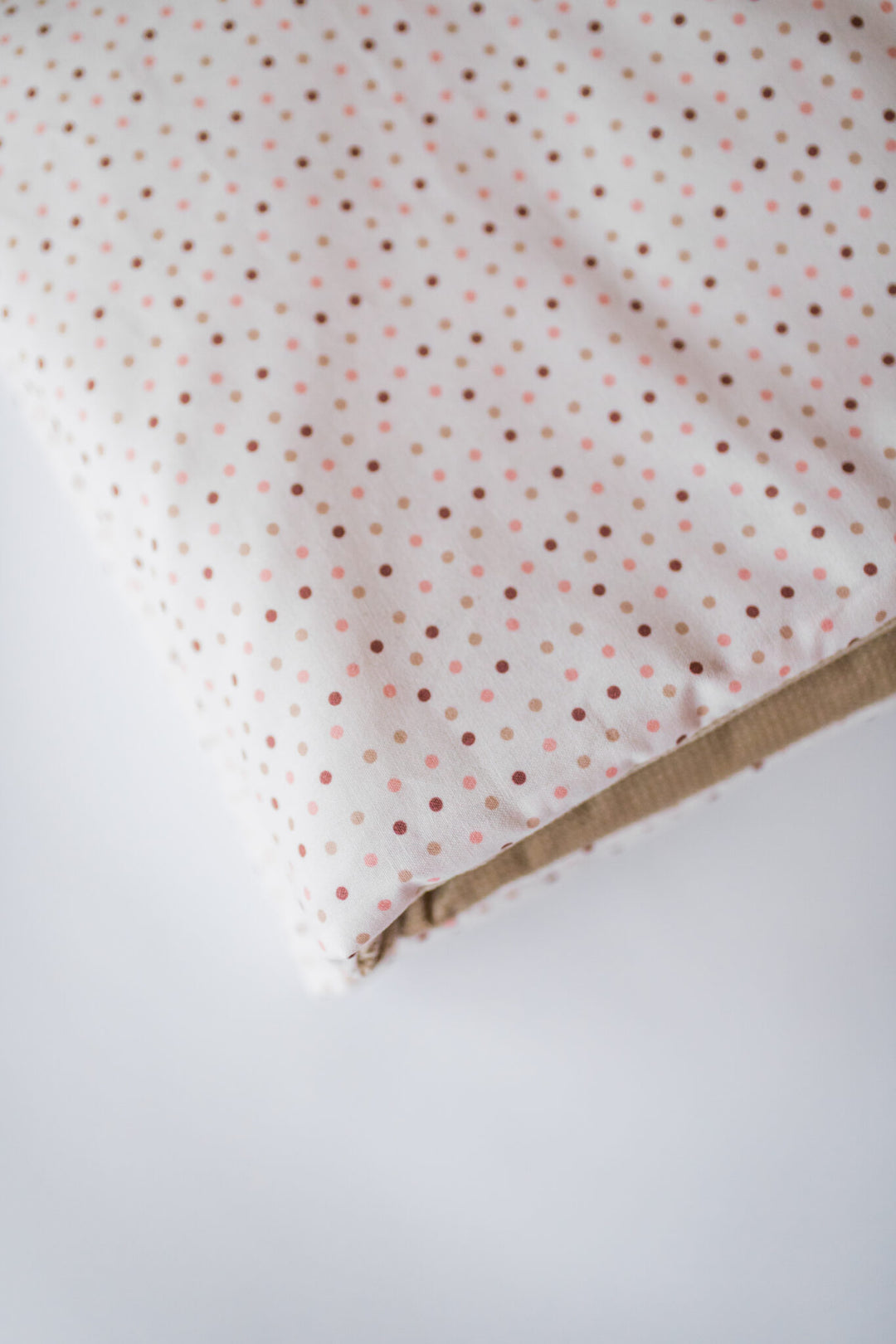 Cozy Blanket Dots Caramel/Pink - قماط