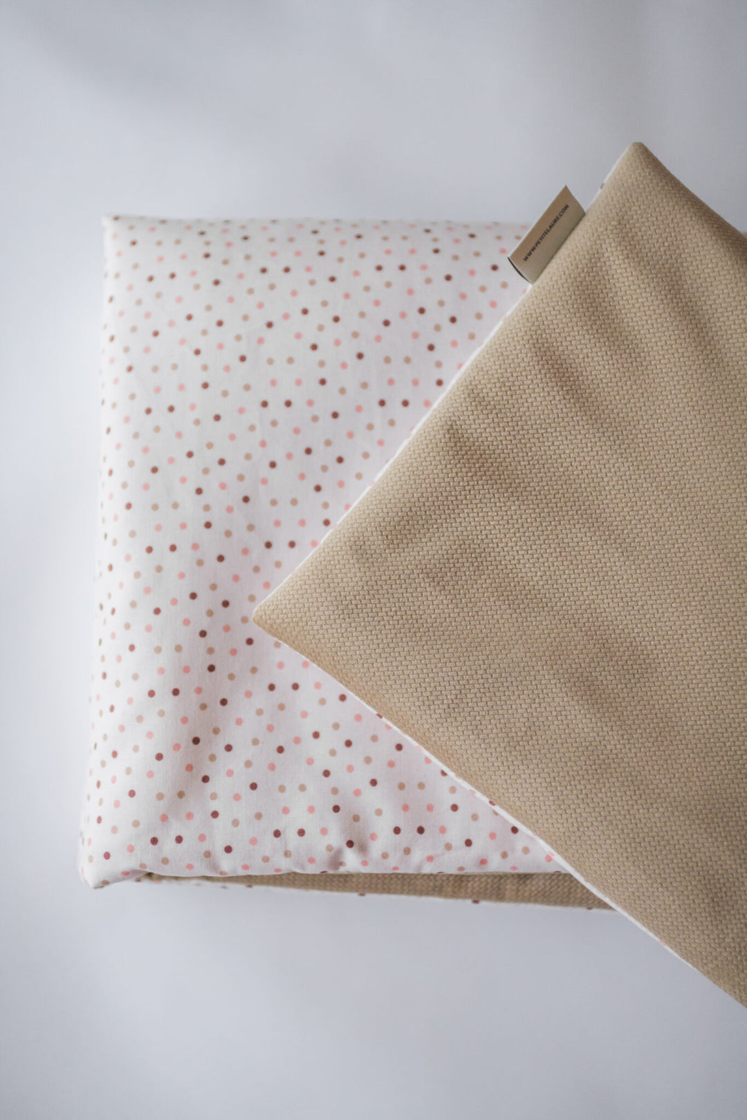 Cozy Blanket Dots Caramel/Pink - قماط